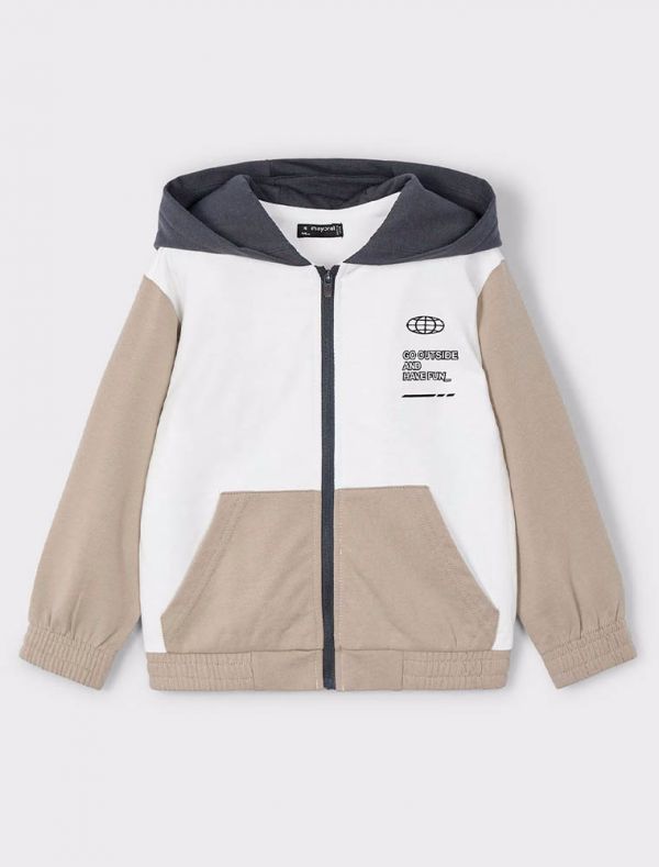 Maglia in felpa aperta Mayoral - deserto