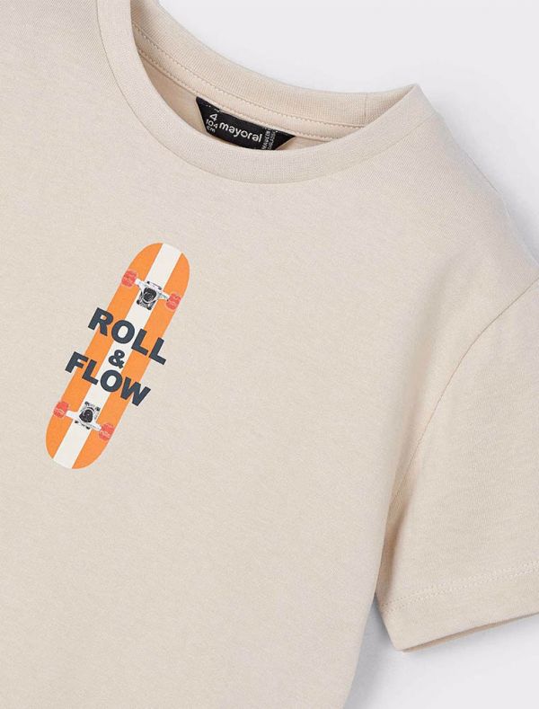 T-shirt manica corta Mayoral - quarzo