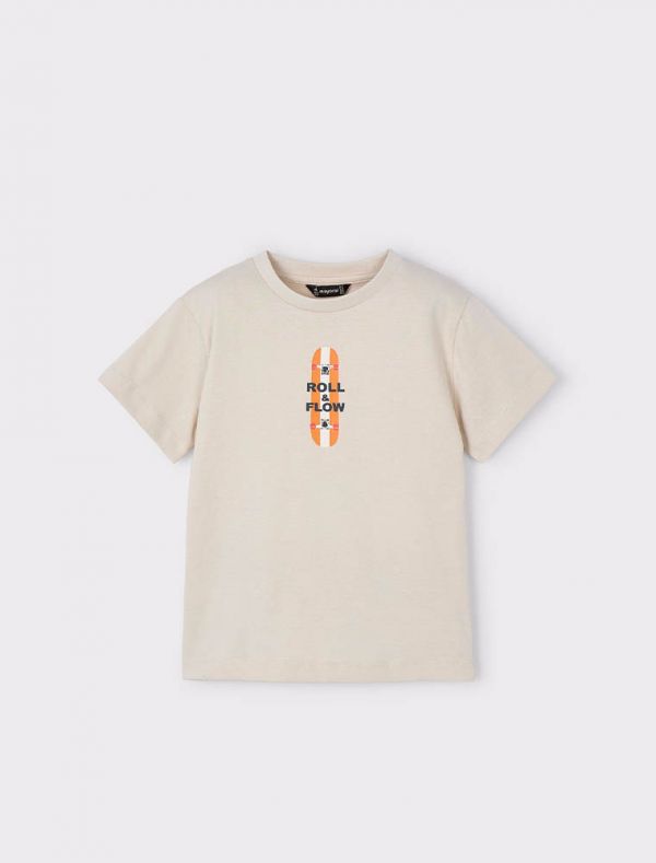 T-shirt manica corta Mayoral - quarzo