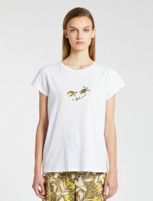 T-shirt manica corta Iblues - bianco