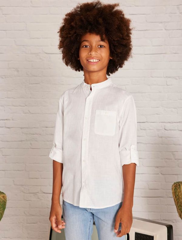 Camicia manica lunga Mayoral - bianco