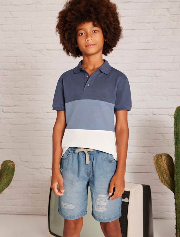 Bermuda jeans Mayoral - medium blue denim