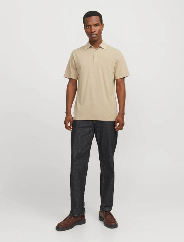 Polo manica corta Jack & Jones - beige