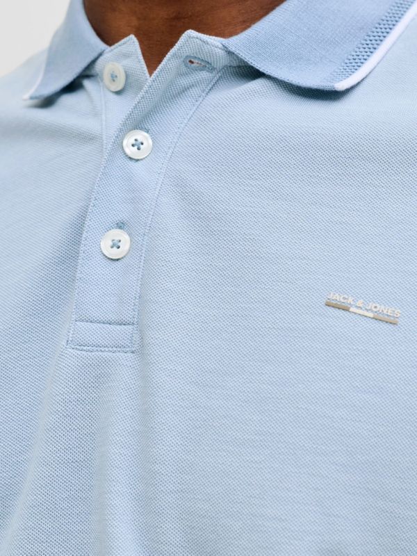 Polo manica corta Jack & Jones - azzurro