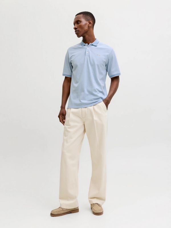 Polo manica corta Jack & Jones - azzurro