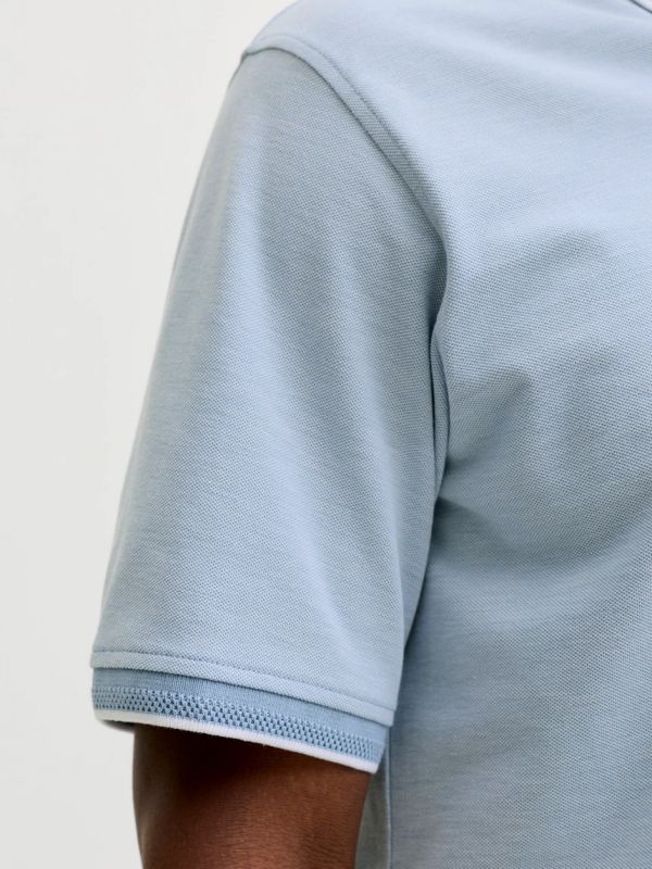 Polo manica corta Jack & Jones - azzurro