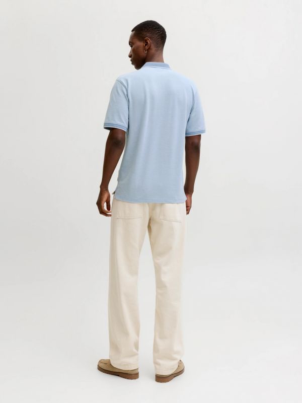 Polo manica corta Jack & Jones - azzurro