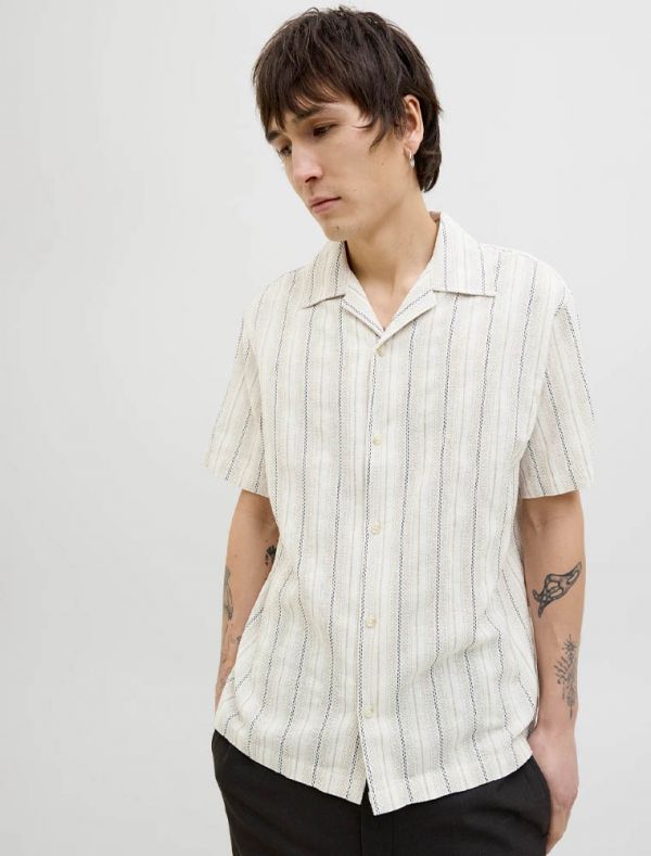 Camicia manica corta Jack & Jones - white