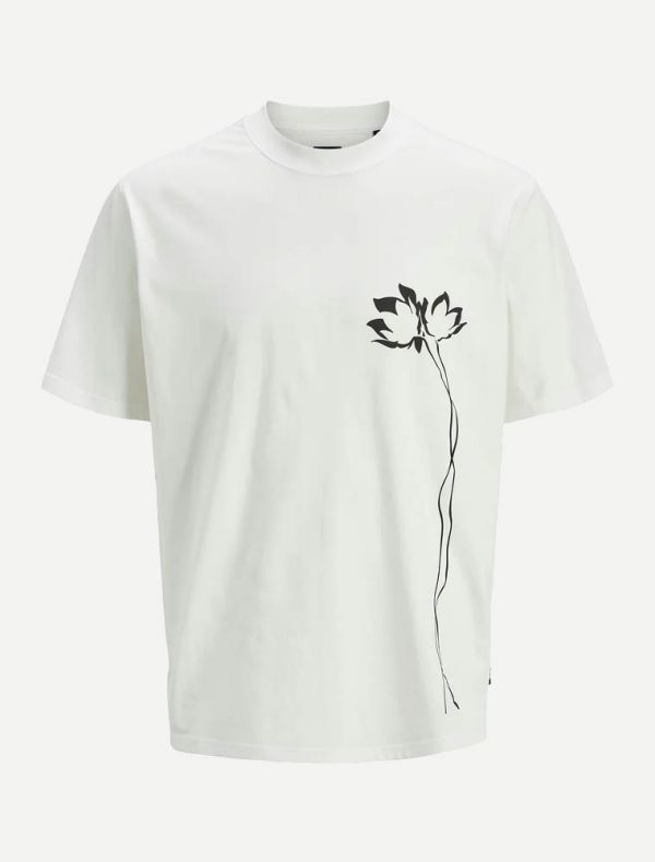T-shirt manica corta Jack & Jones - cloud dancer