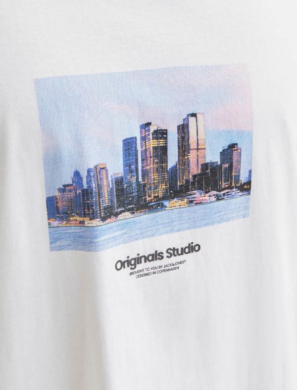 T-shirt manica corta Jack & Jones - white