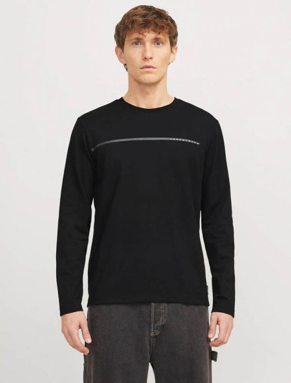 T-shirt manica lunga Jack & Jones - black