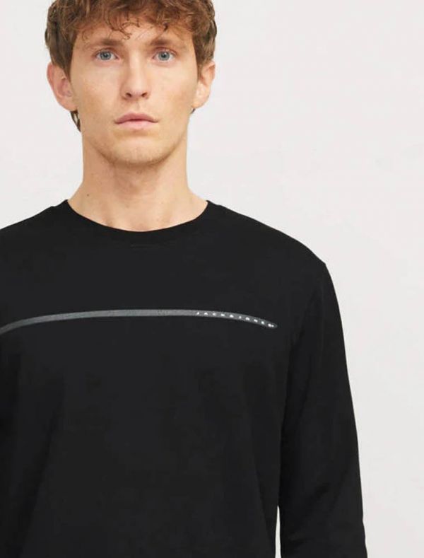 T-shirt manica lunga Jack & Jones - black