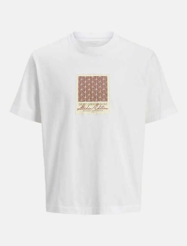 T-shirt manica corta Jack & Jones - white