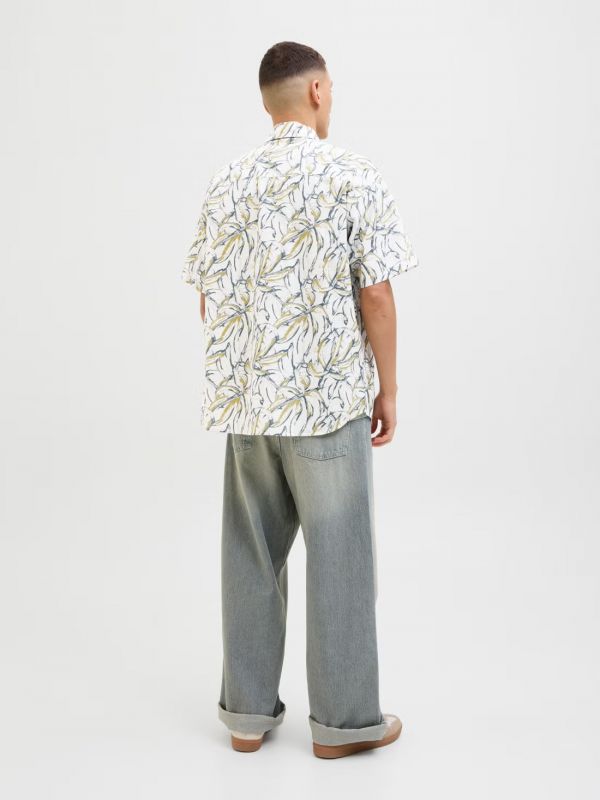 Camicia manica corta casual Jack & Jones - cloud dancer