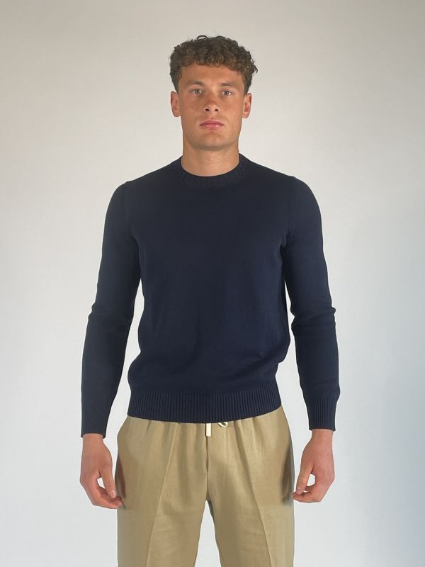 Pullover manica lunga Gran Sasso - blu