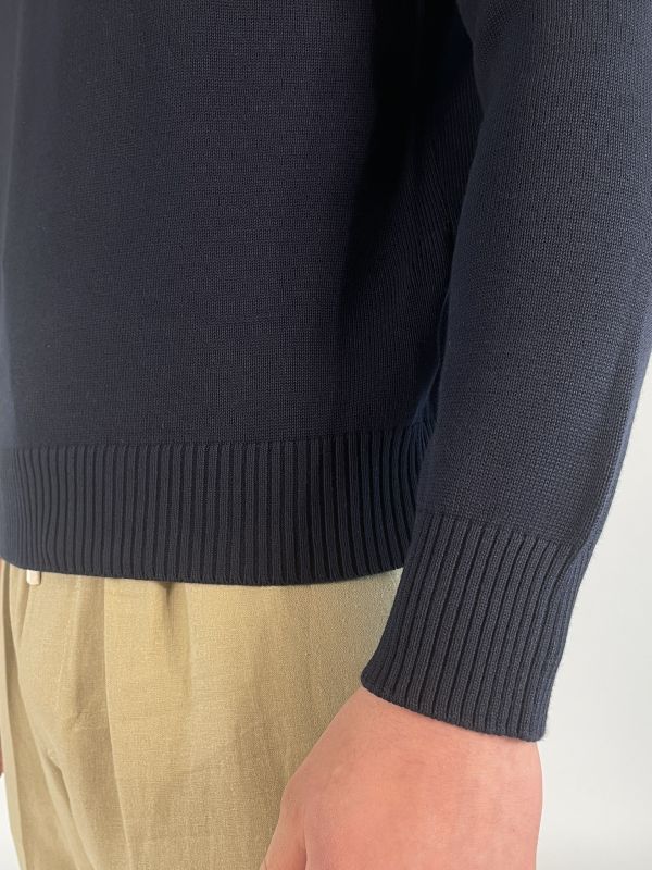 Pullover manica lunga Gran Sasso - blu