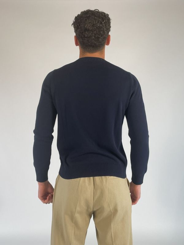 Pullover manica lunga Gran Sasso - blu