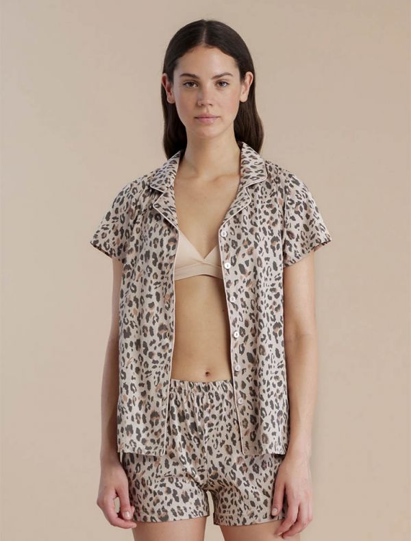 Pigiama corto Noidinotte - leopardo
