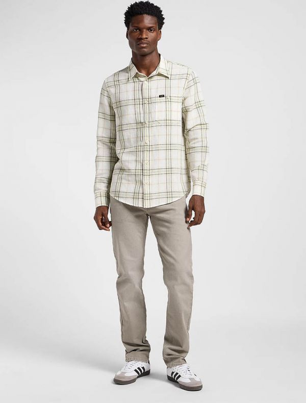 Camicia manica lunga casual Lee - salvia
