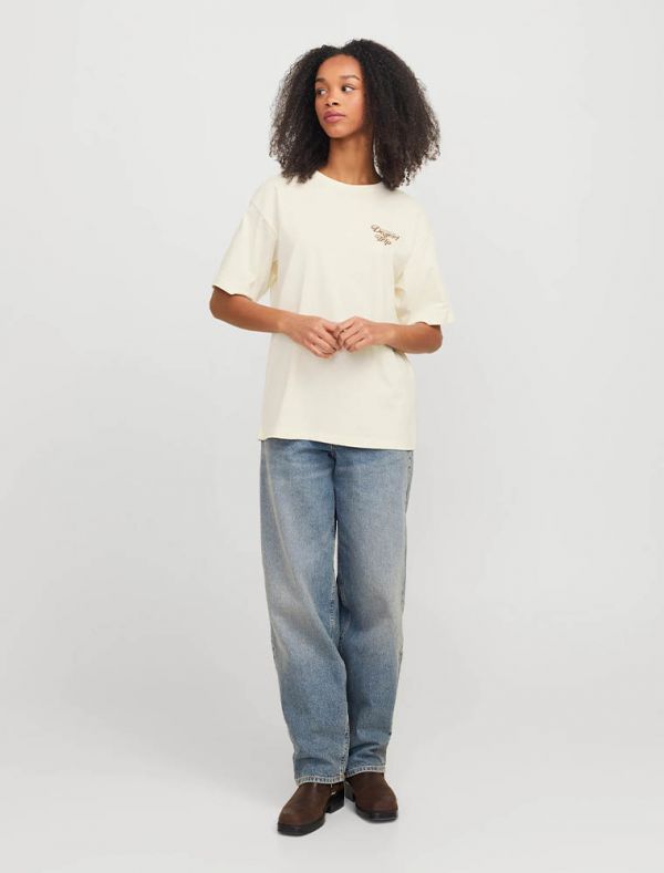 T-shirt manica corta Jjxx - beige marrone