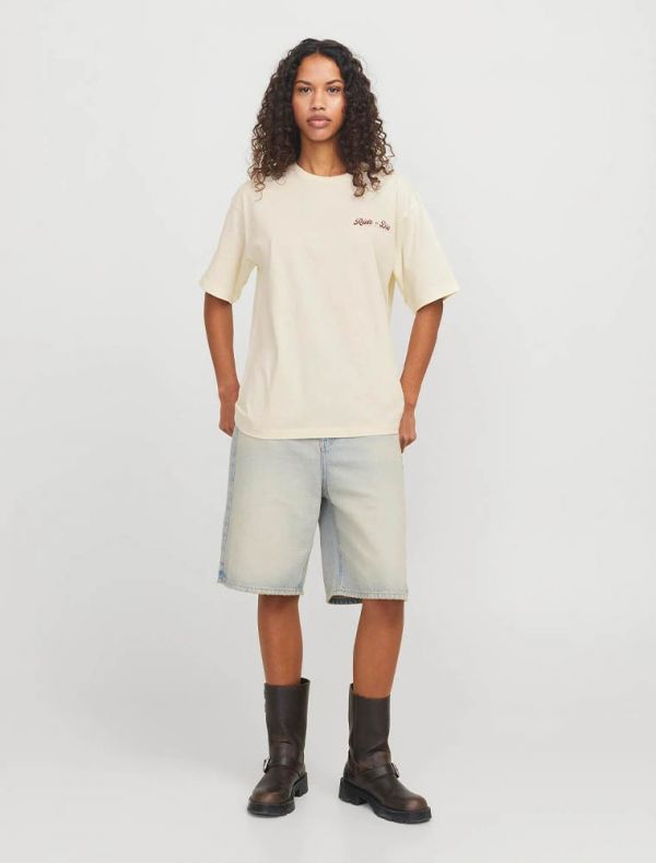 T-shirt manica corta Jjxx - beige rosso