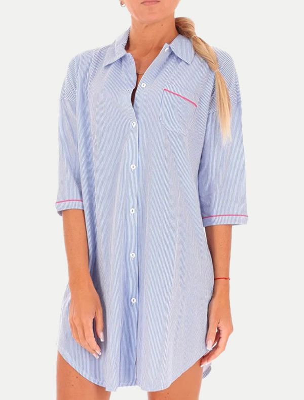 Camicia da notte Brilliamo - azzurro