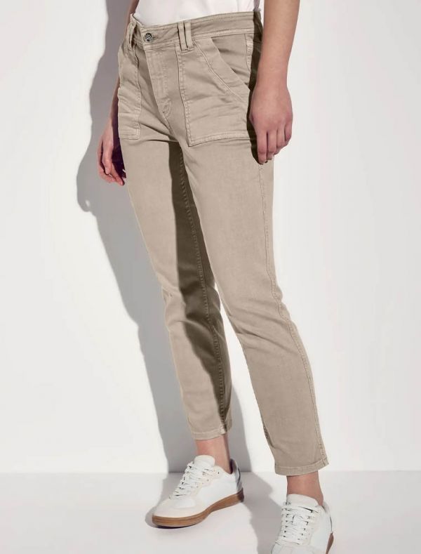 Pantalone curvy Street One - beige