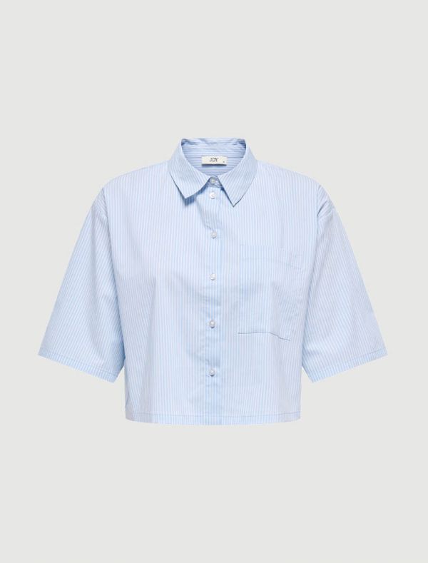 Camicia manica corta Jdy - blu bianco