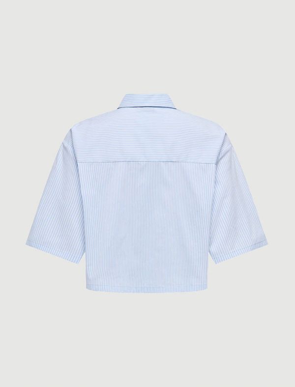 Camicia manica corta Jdy - blu bianco