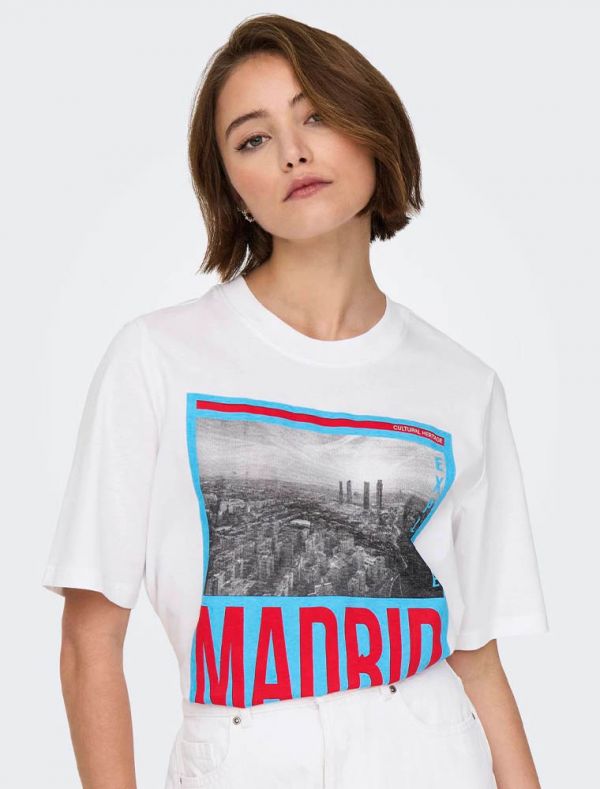 T-shirt manica corta Only - bright white