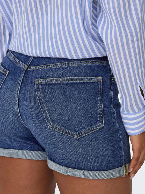 Pantalone corto Only - medium blue denim
