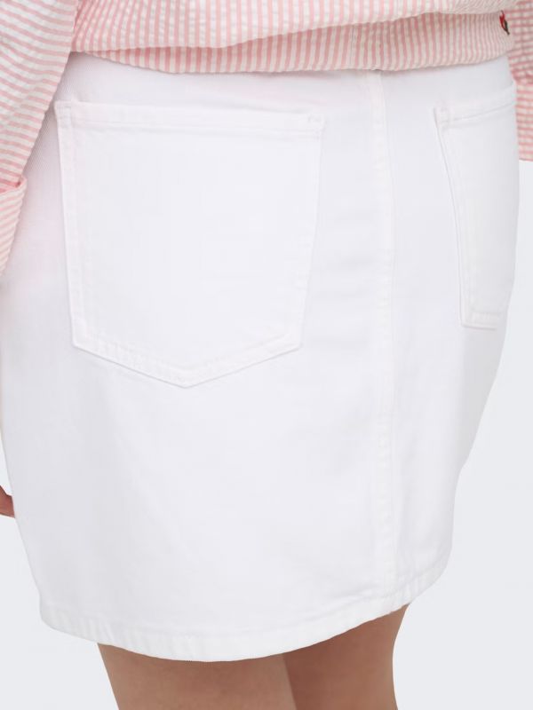 Gonna in jeans Only - bianco