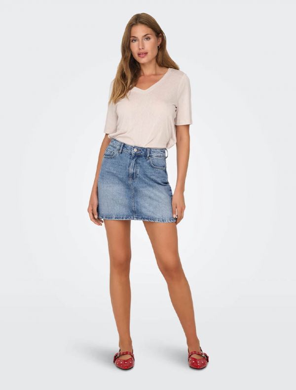 Gonna in jeans Only - light blue denim