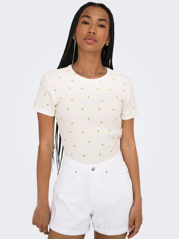 T-shirt manica corta Only - lemon