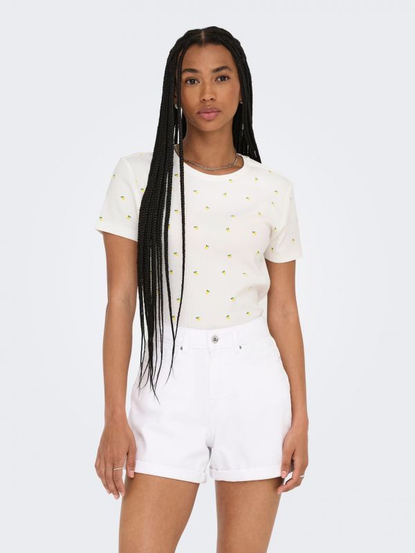 T-shirt manica corta Only - lemon