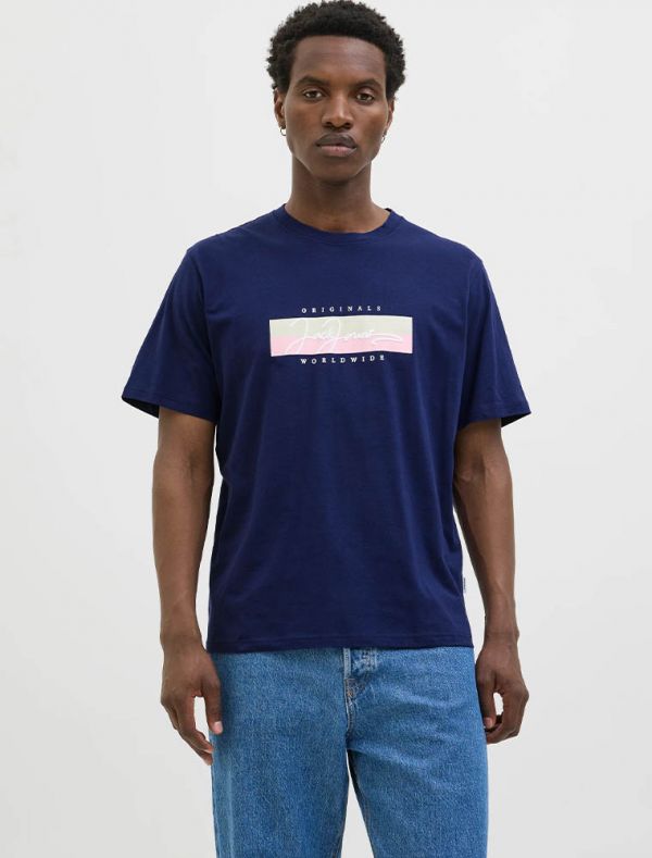 T-shirt manica corta Jack & Jones - oceano