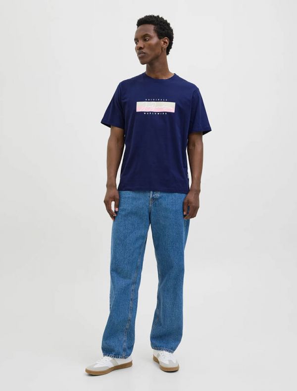 T-shirt manica corta Jack & Jones - oceano