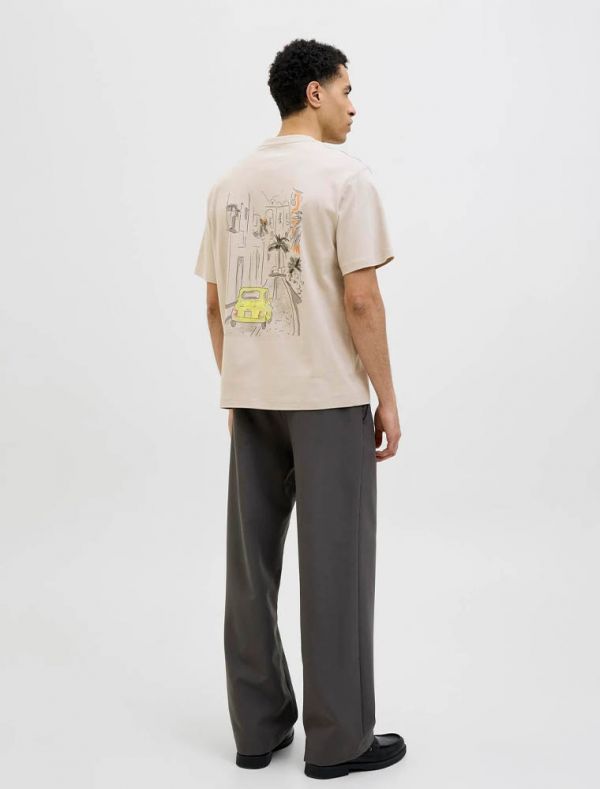 T-shirt manica corta Jack & Jones - sabbia