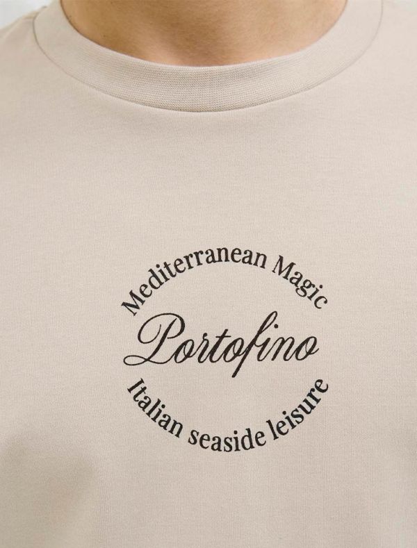 T-shirt manica corta Jack & Jones - sabbia