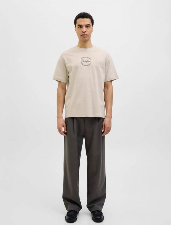 T-shirt manica corta Jack & Jones - sabbia
