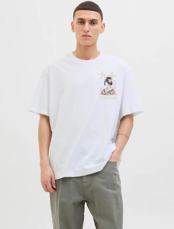 T-shirt manica corta Jack & Jones - bright white