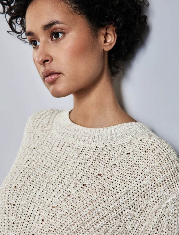 Pullover manica lunga Street One - crema