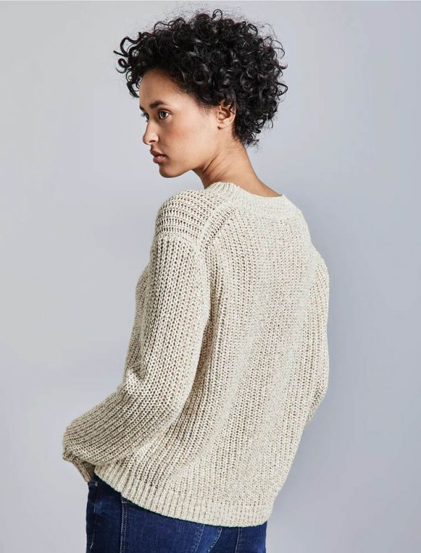 Pullover manica lunga Street One - crema