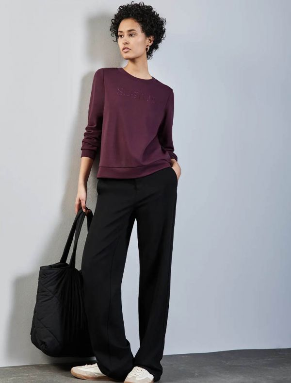 Maglia in felpa Street One - mora