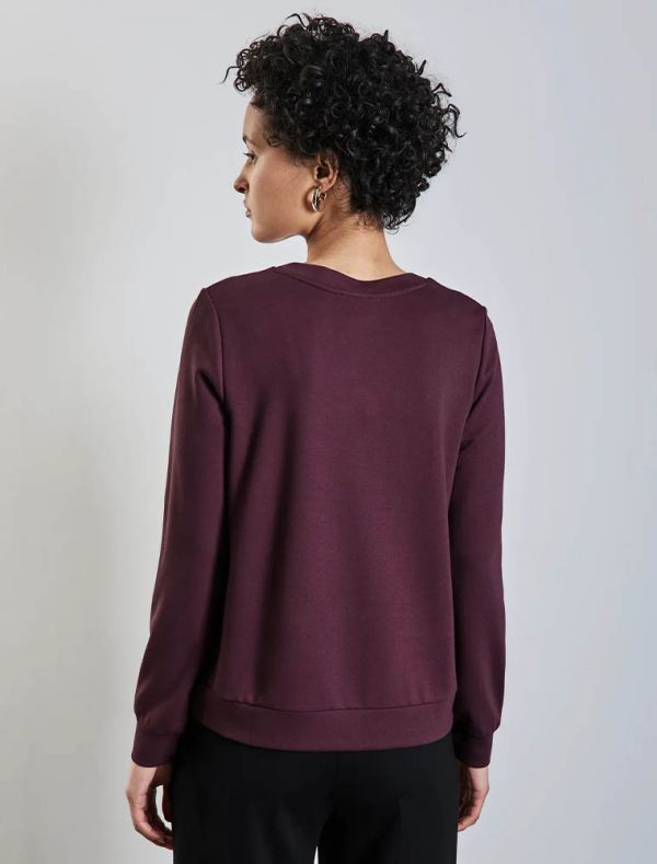 Maglia in felpa Street One - mora