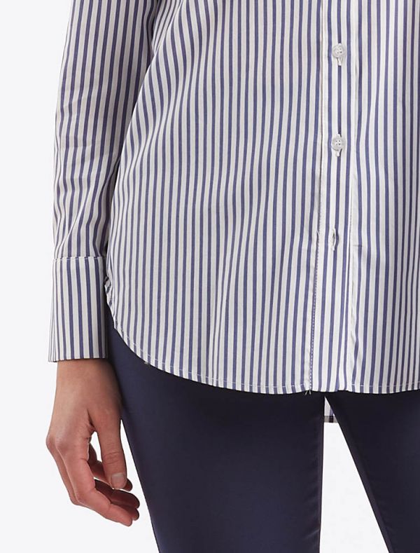 Camicia manica lunga giovane San Babila - blu