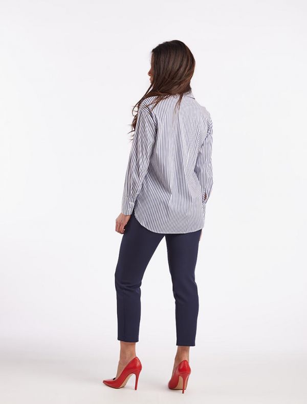 Camicia manica lunga giovane San Babila - blu