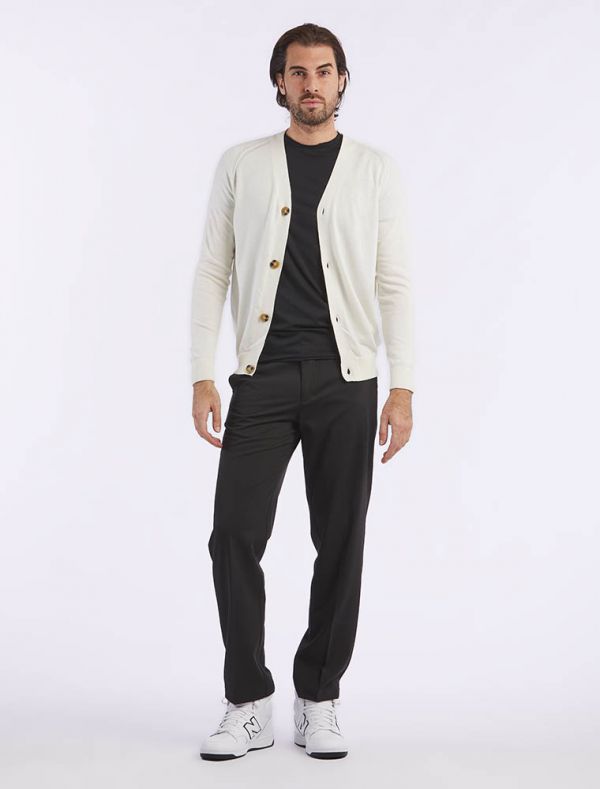 Cardigan Over-d - panna