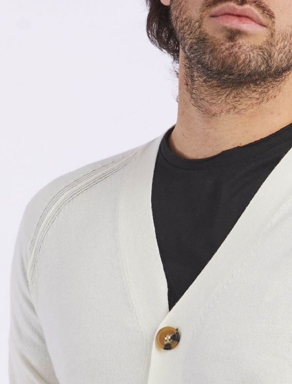 Cardigan Over-d - panna