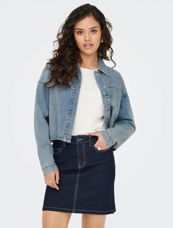 Giubbino in jeans Jdy - light blue denim